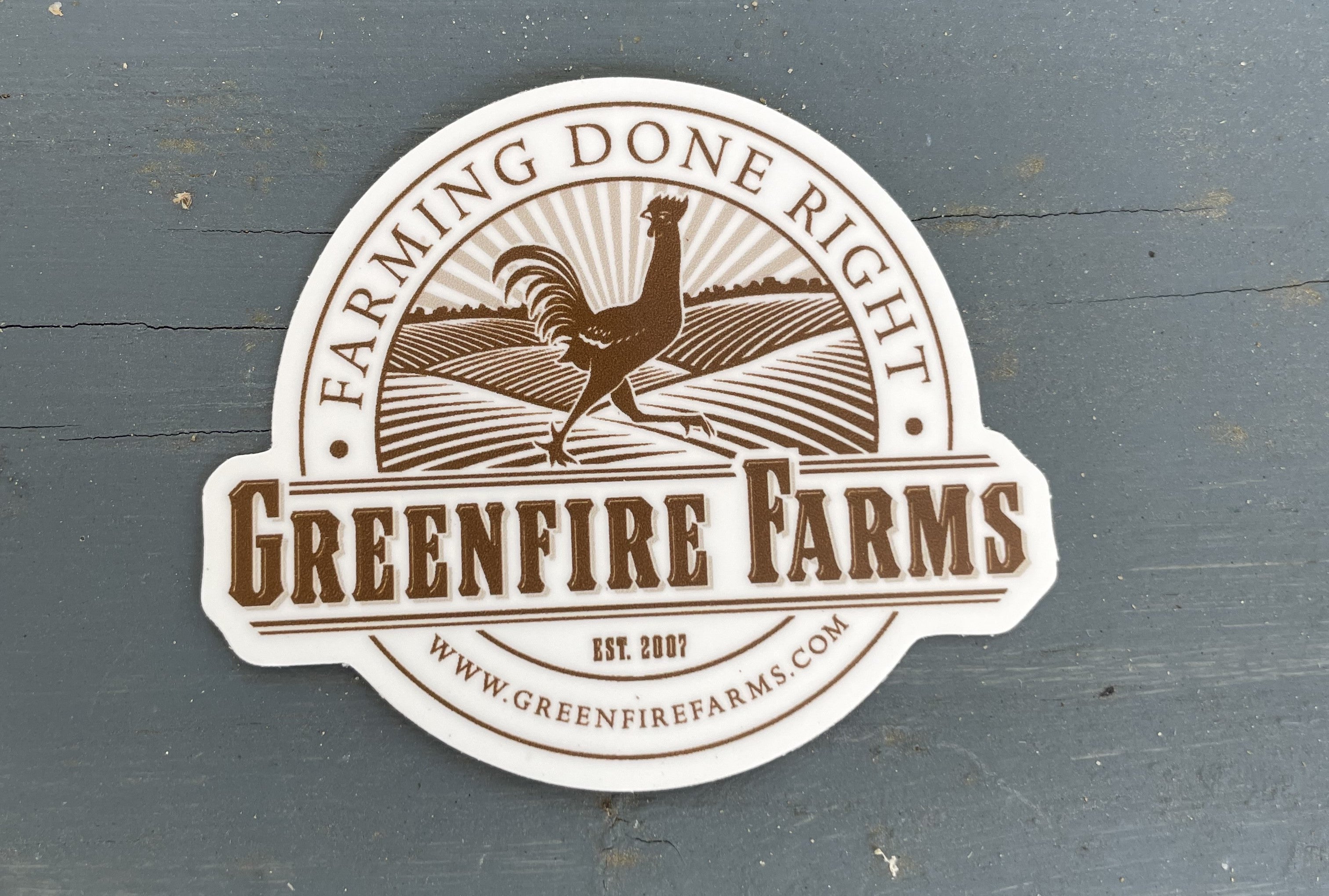 Greenfire Farms Logo Sticker